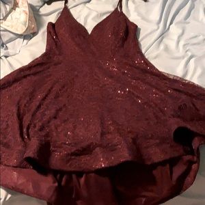 Burgundy dress
